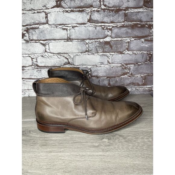 Cole Hahn Brown Leather Chukka Ankle Lace Up Boots Men’s Sz 11.5M US/45EU C23479 main image 3
